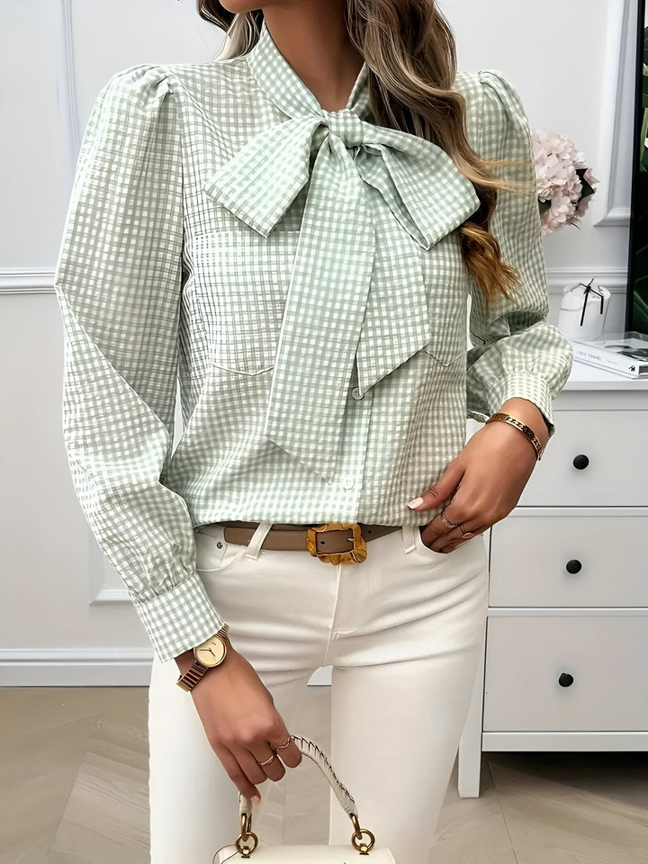 Brielle Tijdloze Blouse met Strikdetail