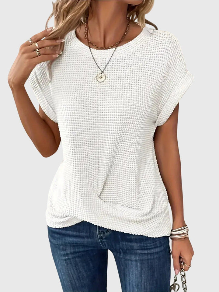 Isa Elegante Blouse met Ronde hals