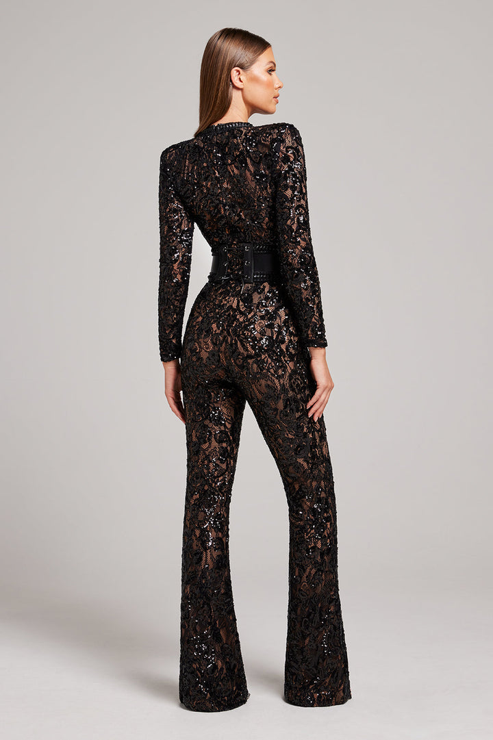 Fiora Tijdloze Jumpsuit met Kant