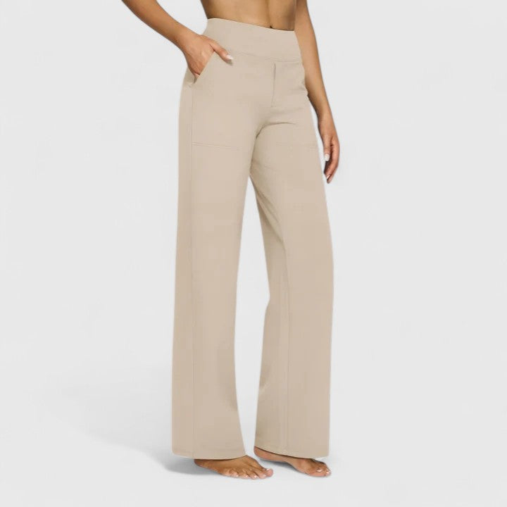 Hilary Stijlvolle Broek met Knoopdetails