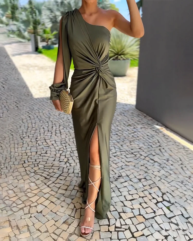 Noa Elegante Maxi Jurk met Split
