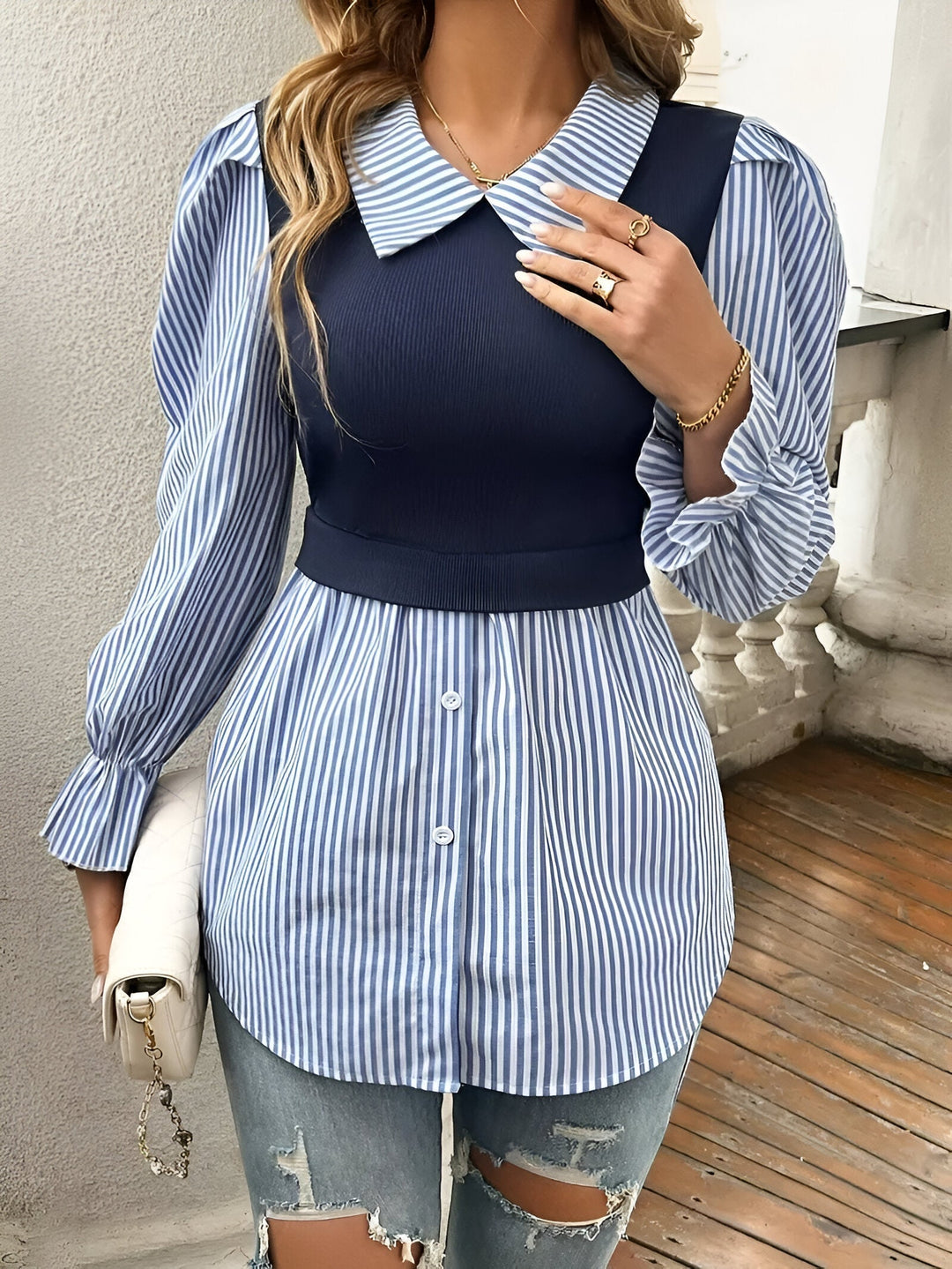 Caprice Verfijnde Blouse