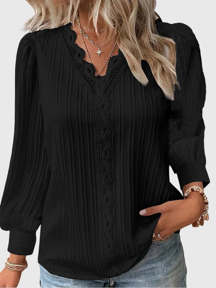 Andrea Getailleerde Blouse