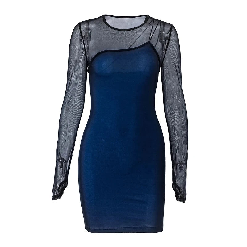 Elvira Getailleerde Mini Jurk