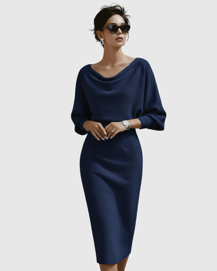 Ismeria Elegante Midi Jurk