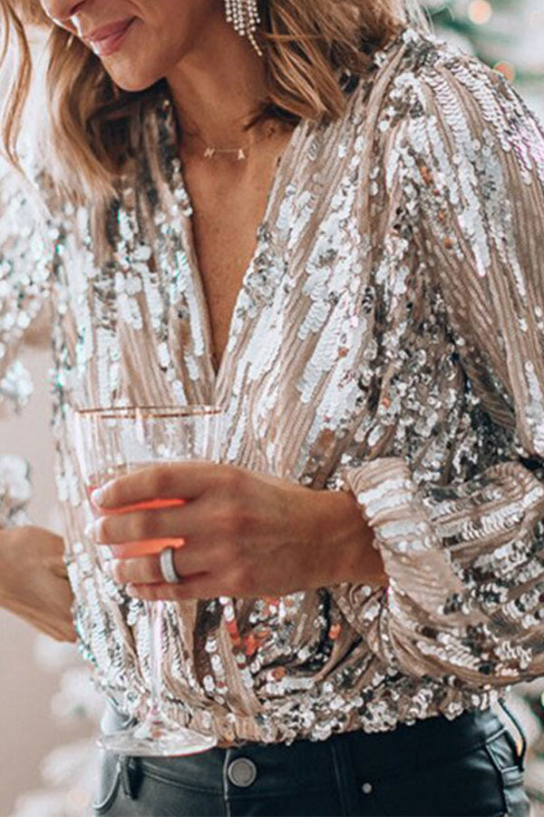 Valeria Elegante Blouse met V-hals