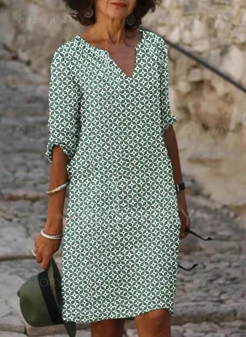 Karine Elegante Midi Jurk