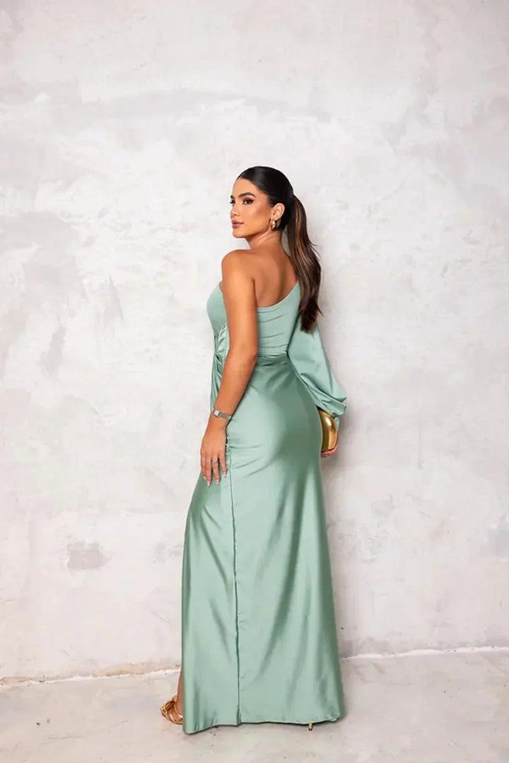 Odette Stijlvolle Maxi Jurk met One-shoulder