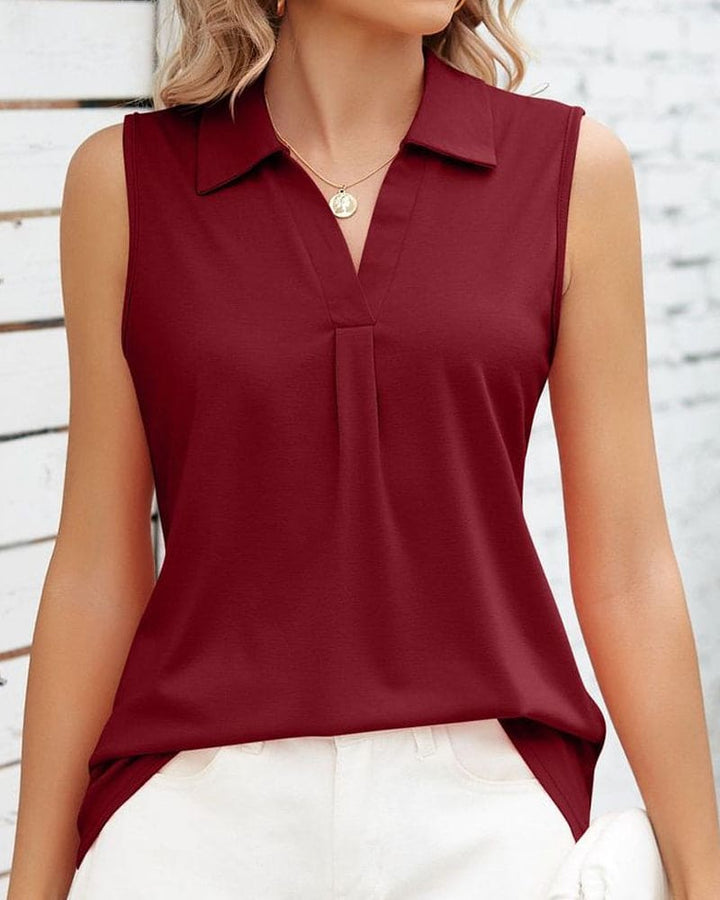 Livia Verfijnde Blouse met Ronde hals
