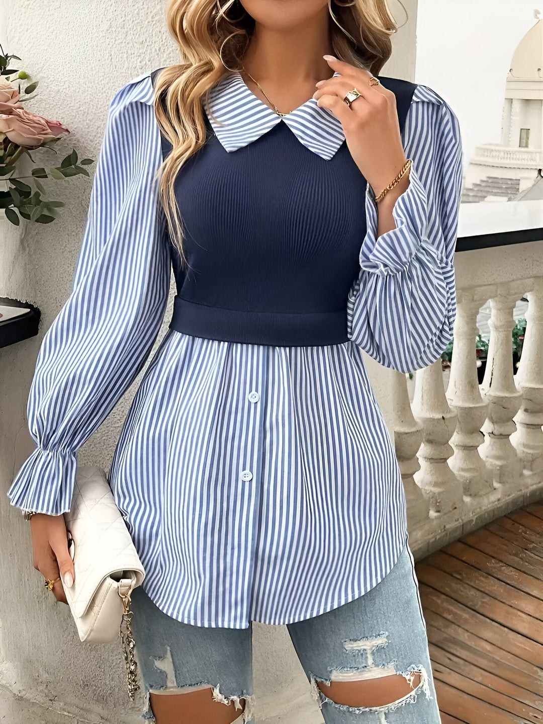 Caprice Verfijnde Blouse