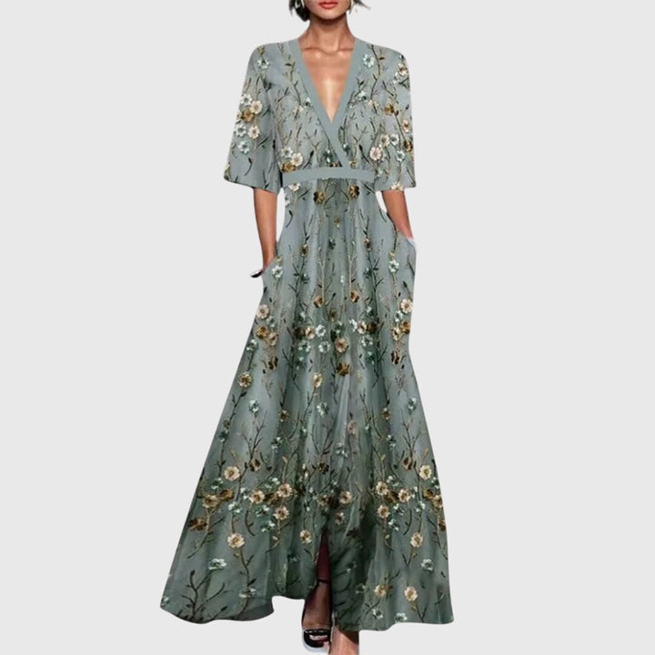 Candice Elegante Jurk met Bloemenprint