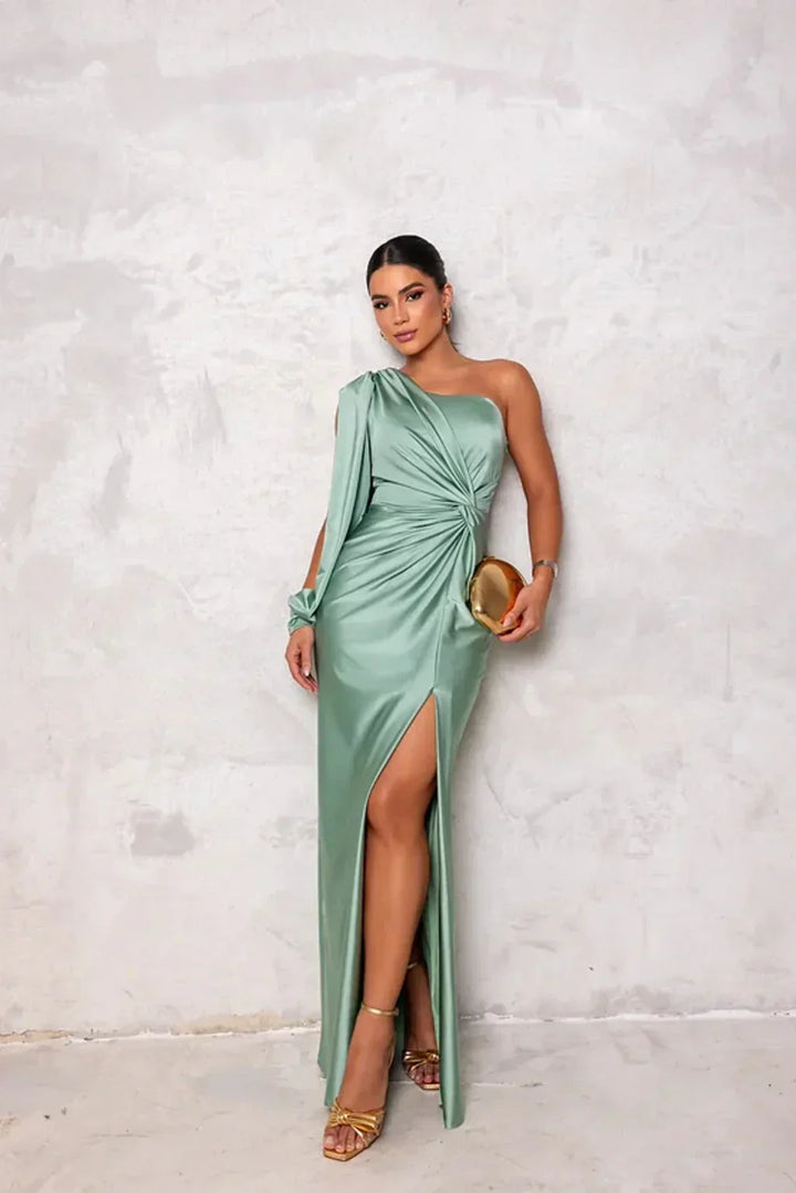 Odette Stijlvolle Maxi Jurk met One-shoulder