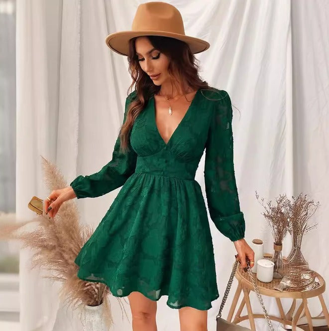 Lotte Elegante Jurk met V-hals