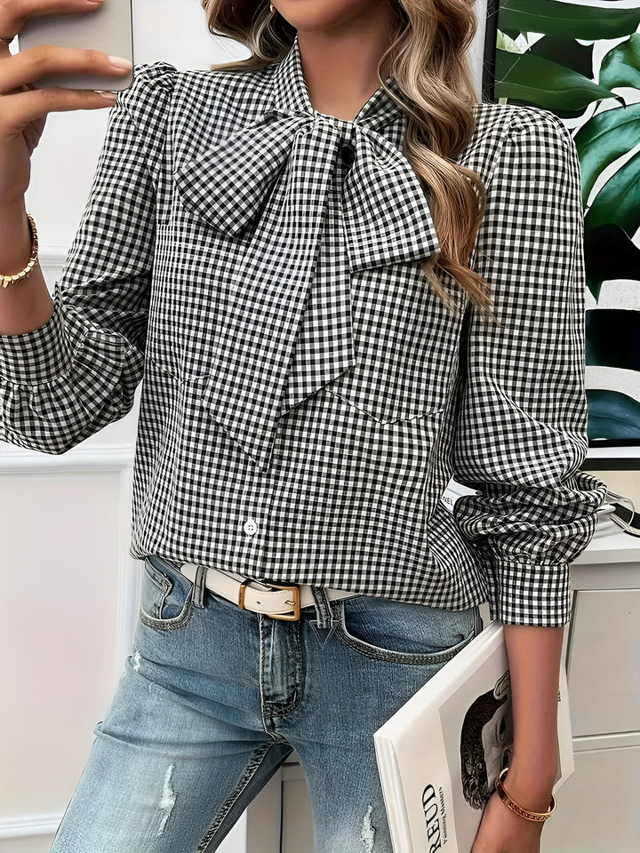 Brielle Tijdloze Blouse met Strikdetail