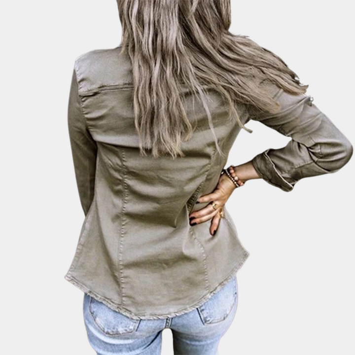Charlise Elegante Blouse met Zakken