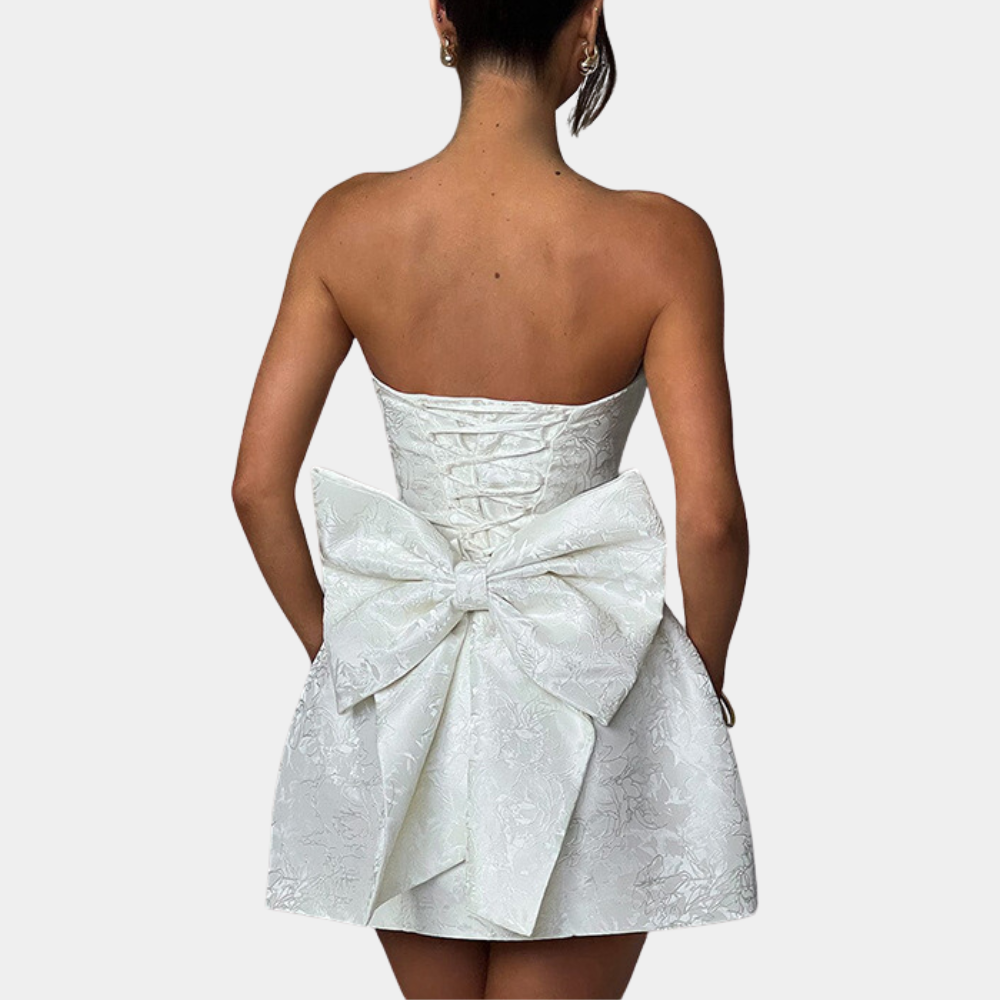 Livia Elegante Jurk met Strikdetail