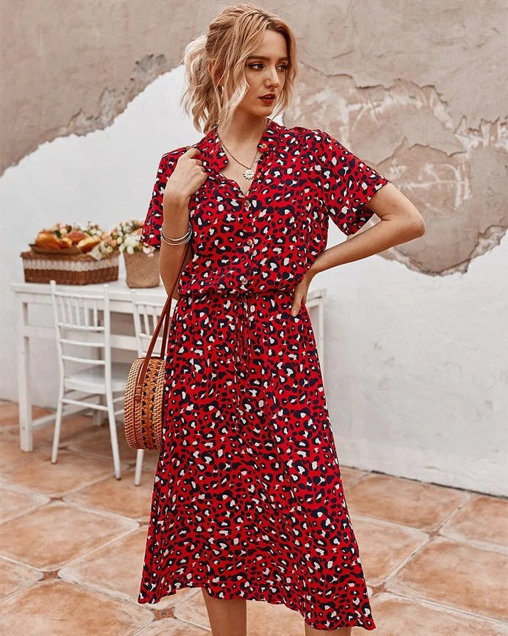 Florine Tijdloze Midi Jurk