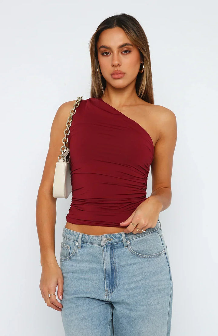Imaya Tijdloze Top met One-shoulder