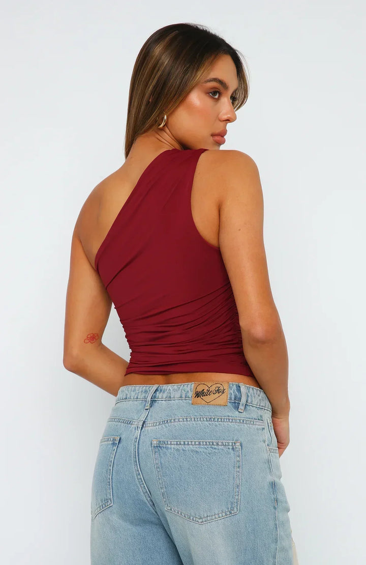 Imaya Tijdloze Top met One-shoulder