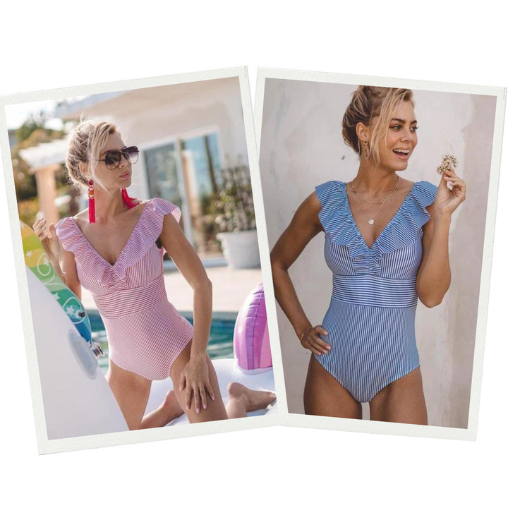 Romy Stijlvolle Badpak met Vintage print