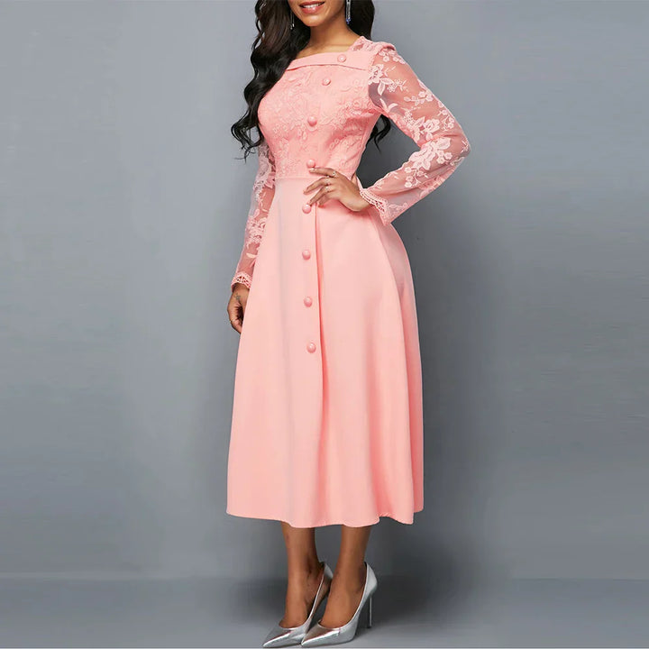 Junette Elegante Jurk met Vierkante hals