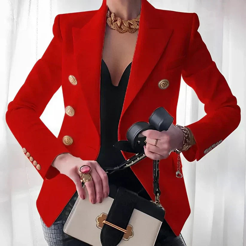 Monroe Getailleerde Jas met Knoopdetails