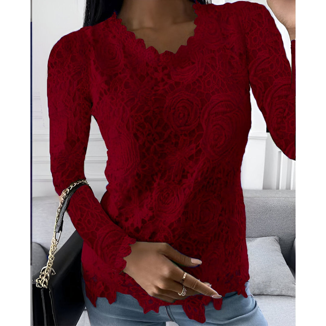 Clarisse Tijdloze Blouse met Ronde hals