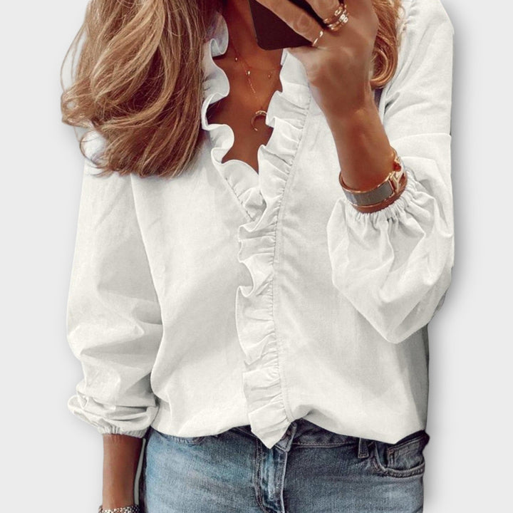 Celeste Stijlvolle Blouse met V-hals