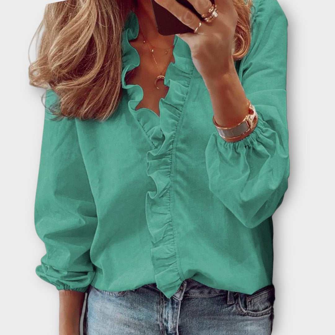 Celeste Stijlvolle Blouse met V-hals