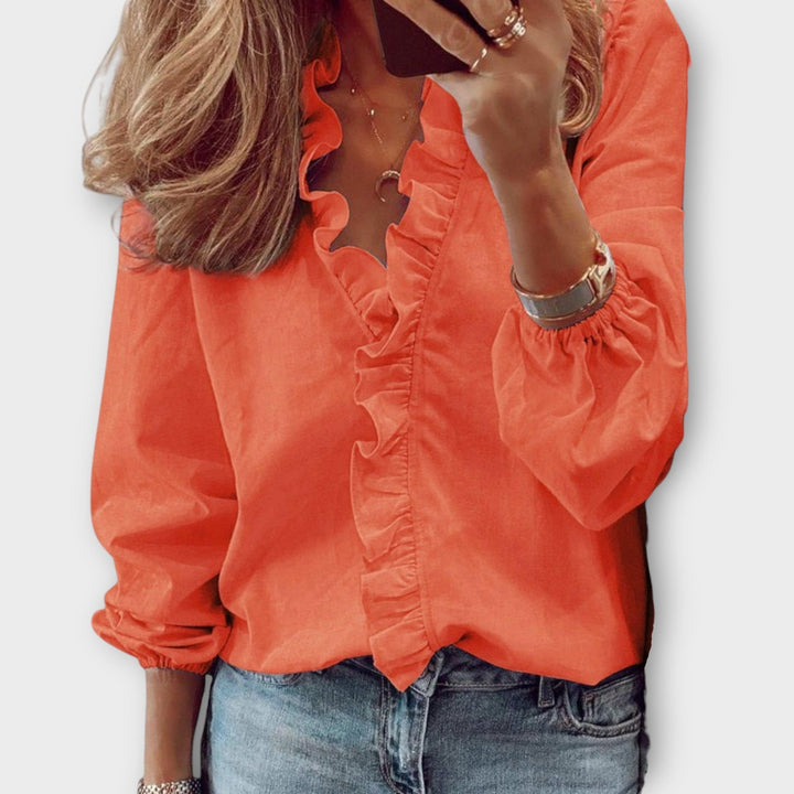 Celeste Stijlvolle Blouse met V-hals