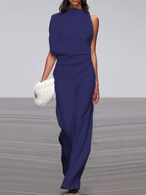 Alix Wijde Jumpsuit met One-shoulder