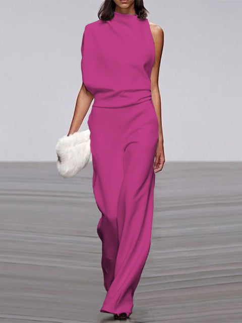 Alix Wijde Jumpsuit met One-shoulder