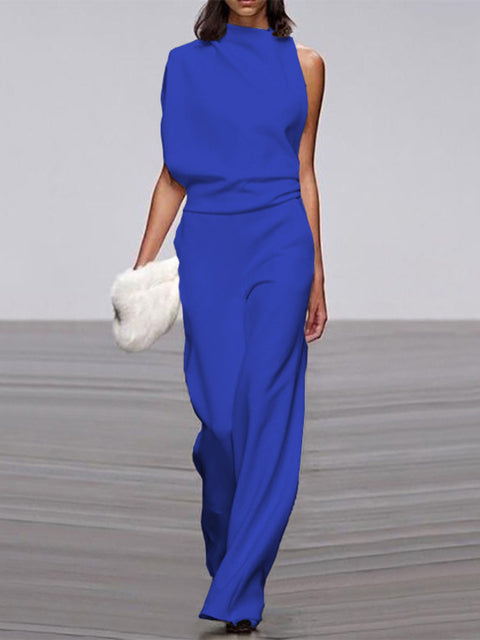Alix Wijde Jumpsuit met One-shoulder