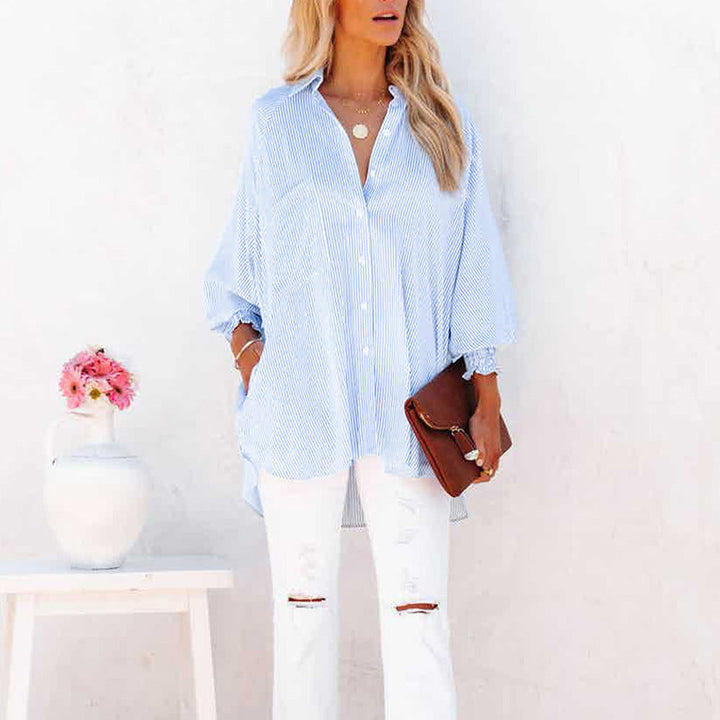 Skye Relaxte Blouse met Streepdessin