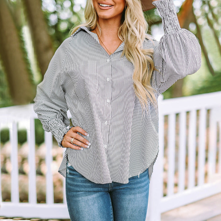 Skye Relaxte Blouse met Streepdessin