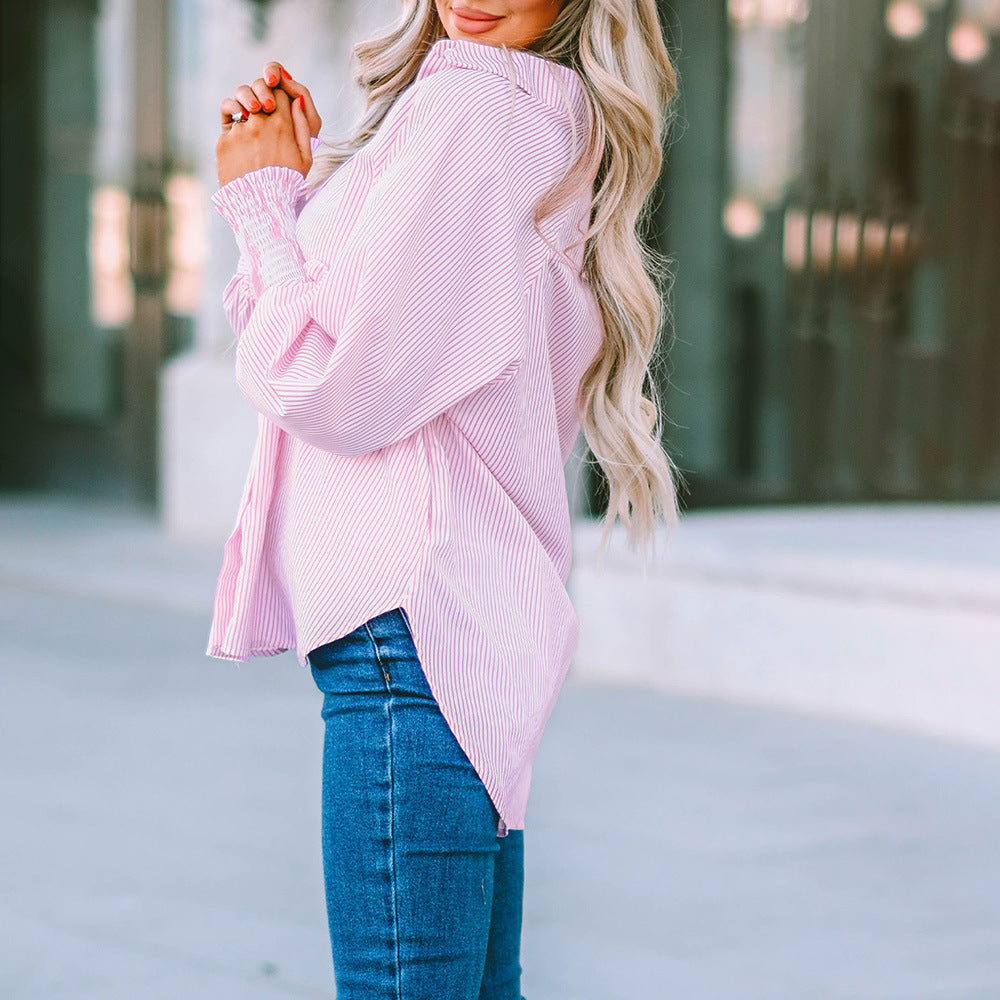 Skye Relaxte Blouse met Streepdessin