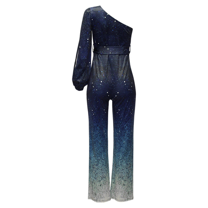 Fayenne Wijde Jumpsuit met One-shoulder