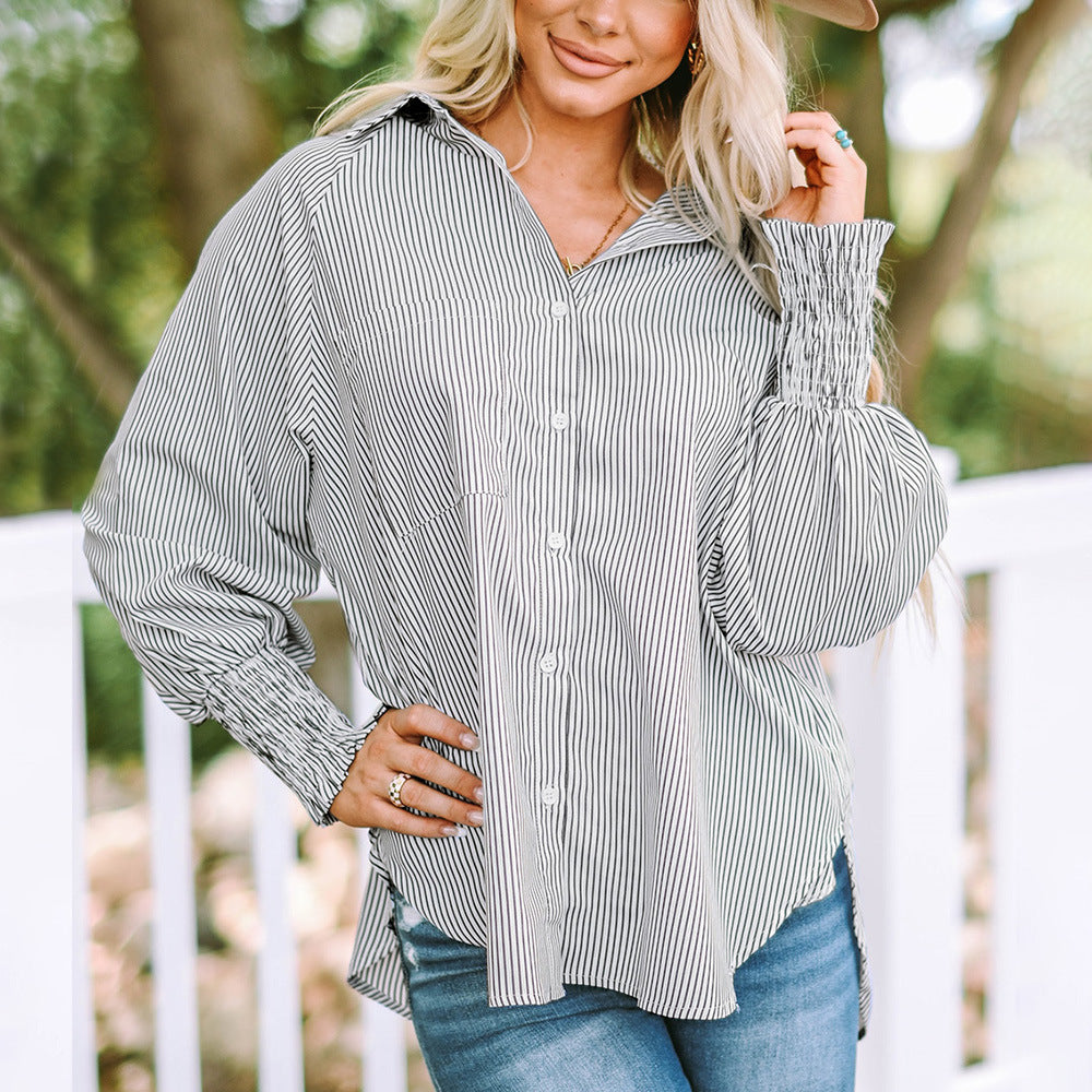Skye Relaxte Blouse met Streepdessin