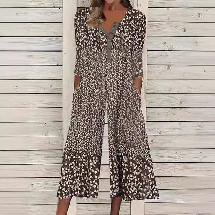 Lagoon Wijde Jumpsuit met V-hals
