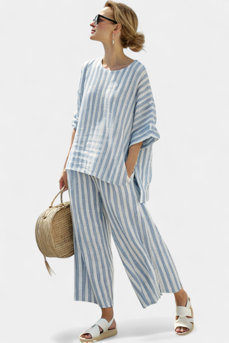 Marina Stijlvolle Set met Ronde hals