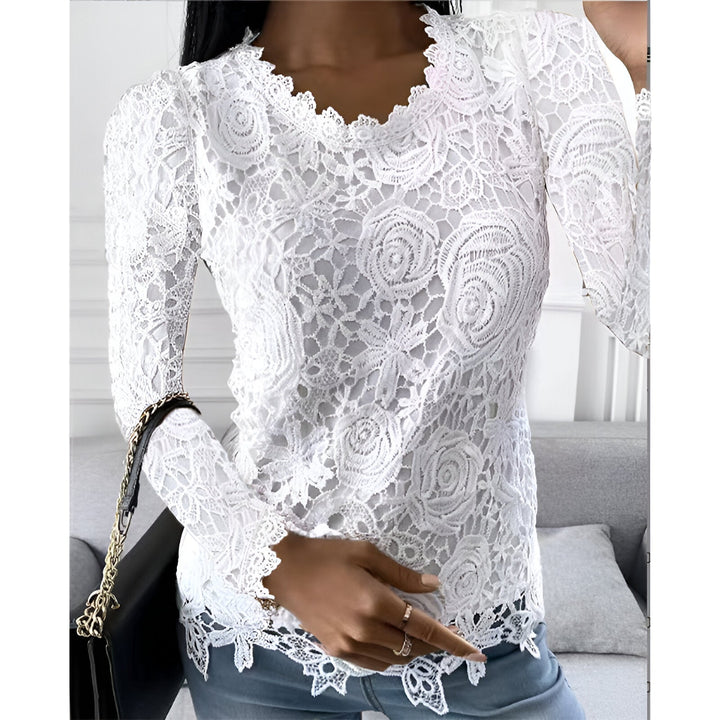 Clarisse Tijdloze Blouse met Ronde hals