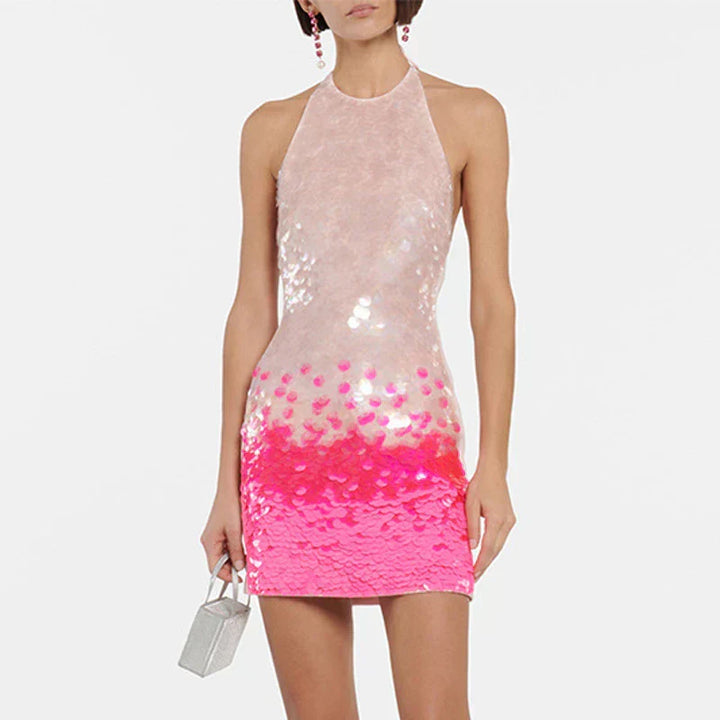 Luna Elegante Mini Jurk met Pailletten