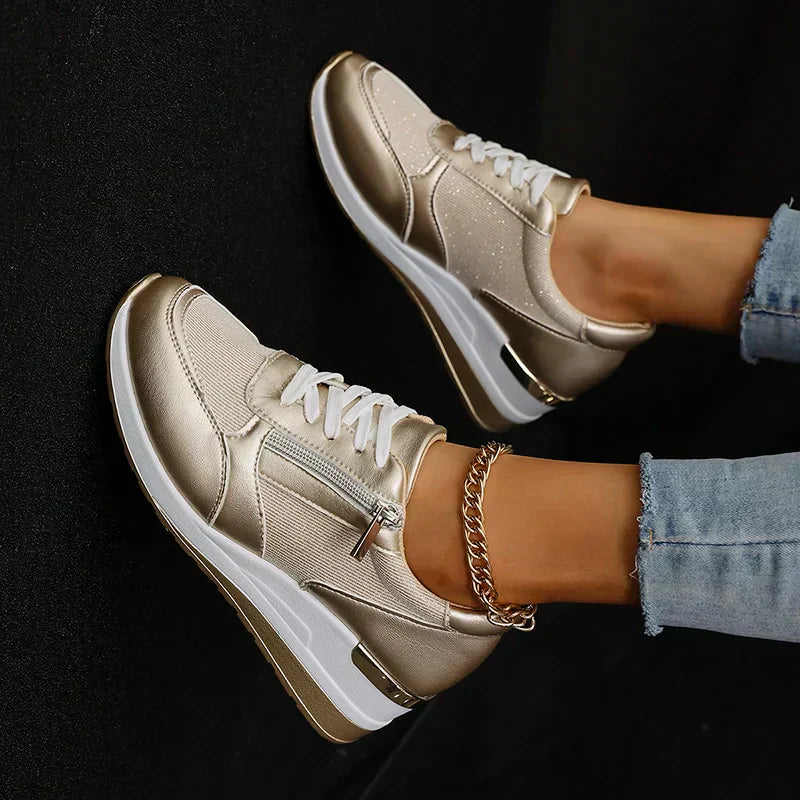 Stellara Comfortabele Sneakers met Ritssluiting