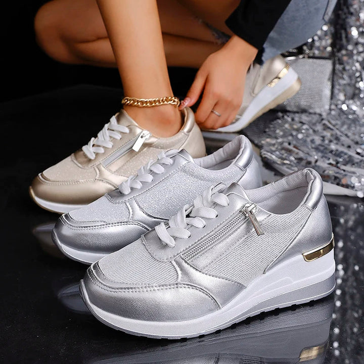 Stellara Comfortabele Sneakers met Ritssluiting