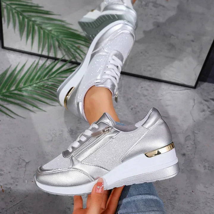 Stellara Comfortabele Sneakers met Ritssluiting