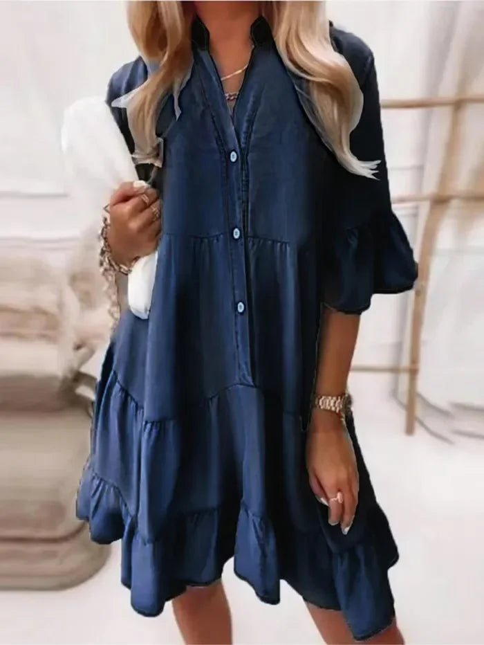 Billie Stijlvolle Mini Jurk met V-hals