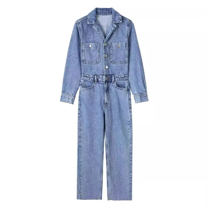 Fayenne Tijdloze Jumpsuit met Knoopdetails