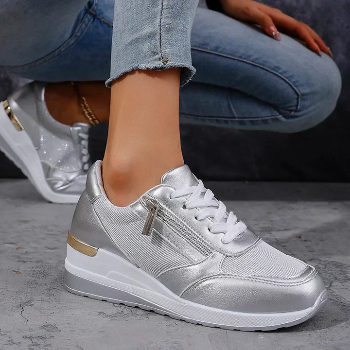 Stellara Comfortabele Sneakers met Ritssluiting