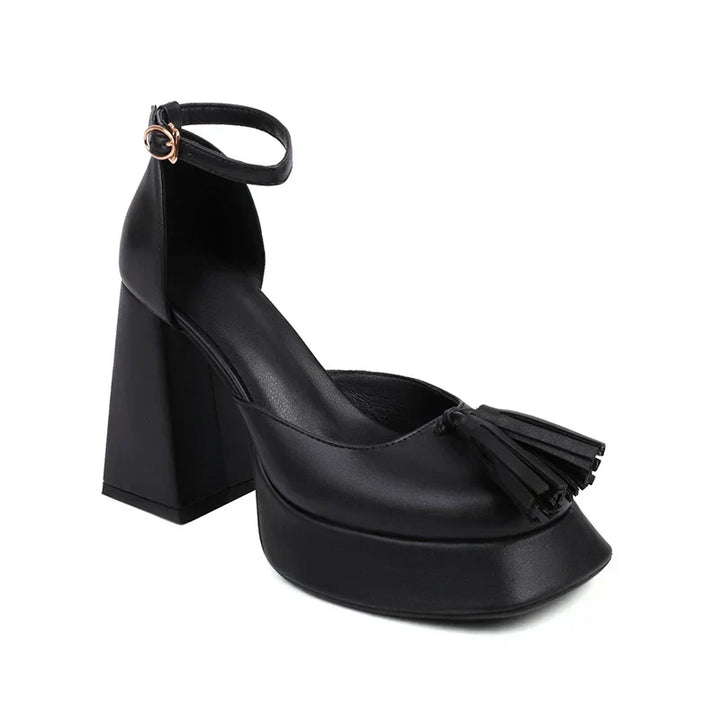 Lieke Elegante Hakken met Ruitprint
