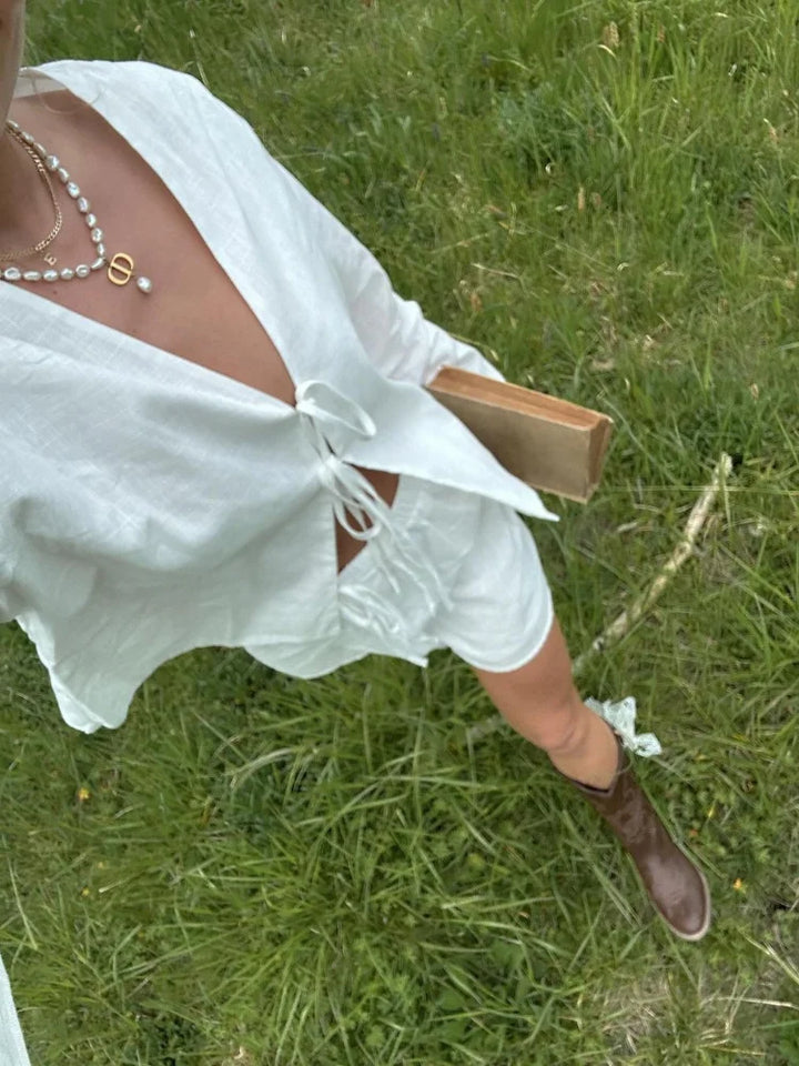 Giorgia Elegante Blouse met V-hals